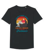 M-am făcut freelancer - el Tricou mânecă scurtă guler larg Bărbat Skater
