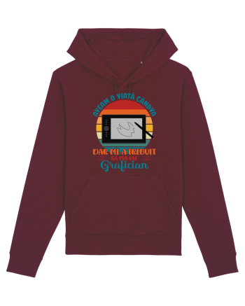 M-am făcut grafician - v1 Burgundy