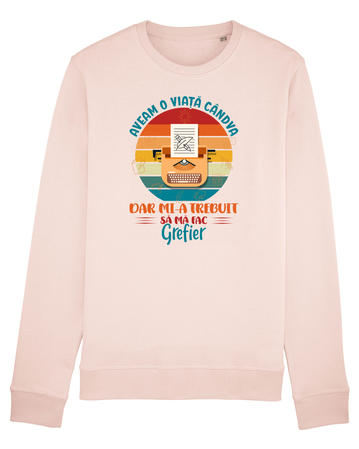Bluză mânecă lungă Unisex Rise Candy Pink