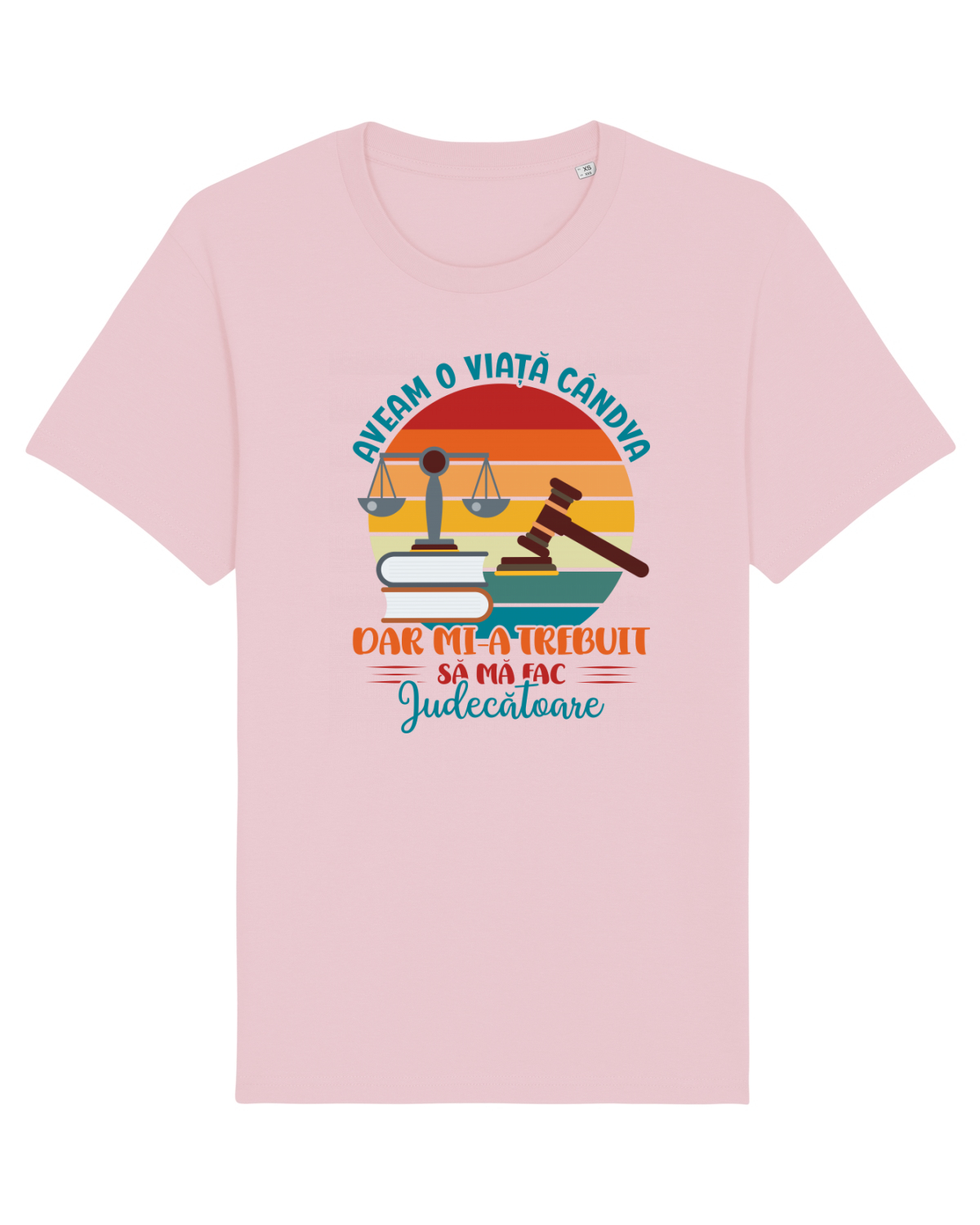Tricou mânecă scurtă Unisex Rocker Cotton Pink