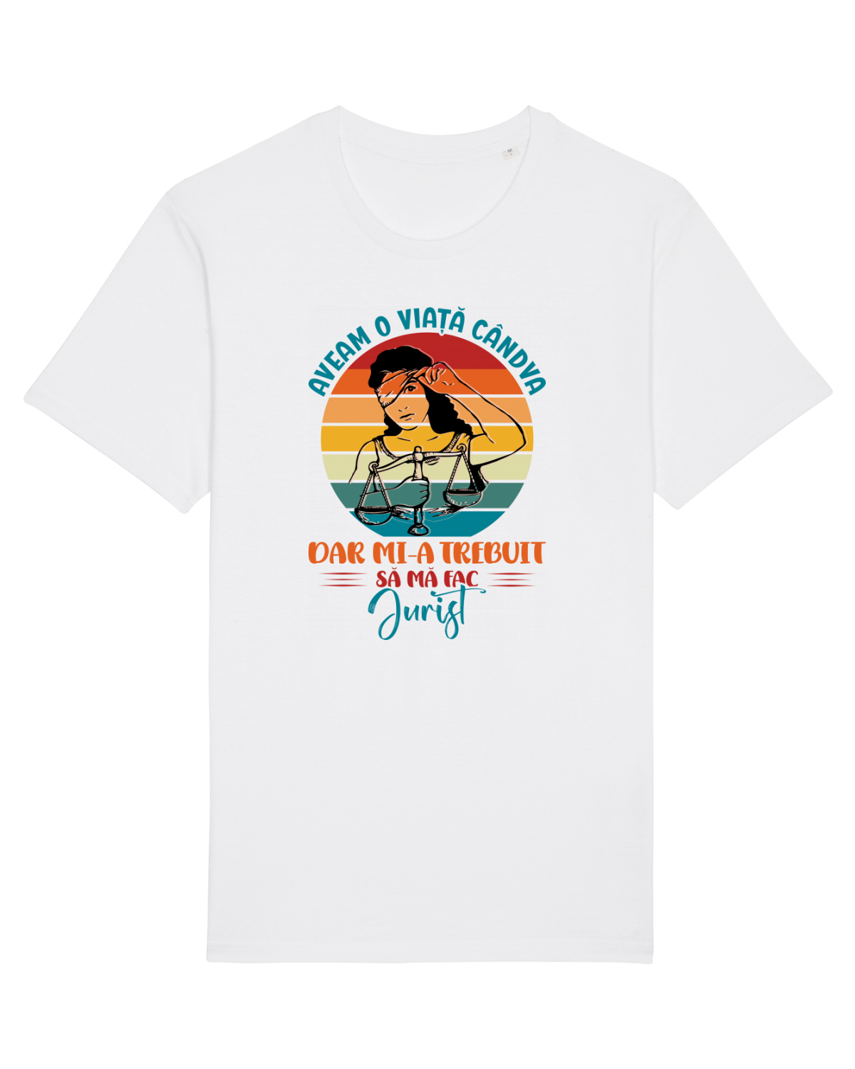 Tricou mânecă scurtă Unisex Rocker White