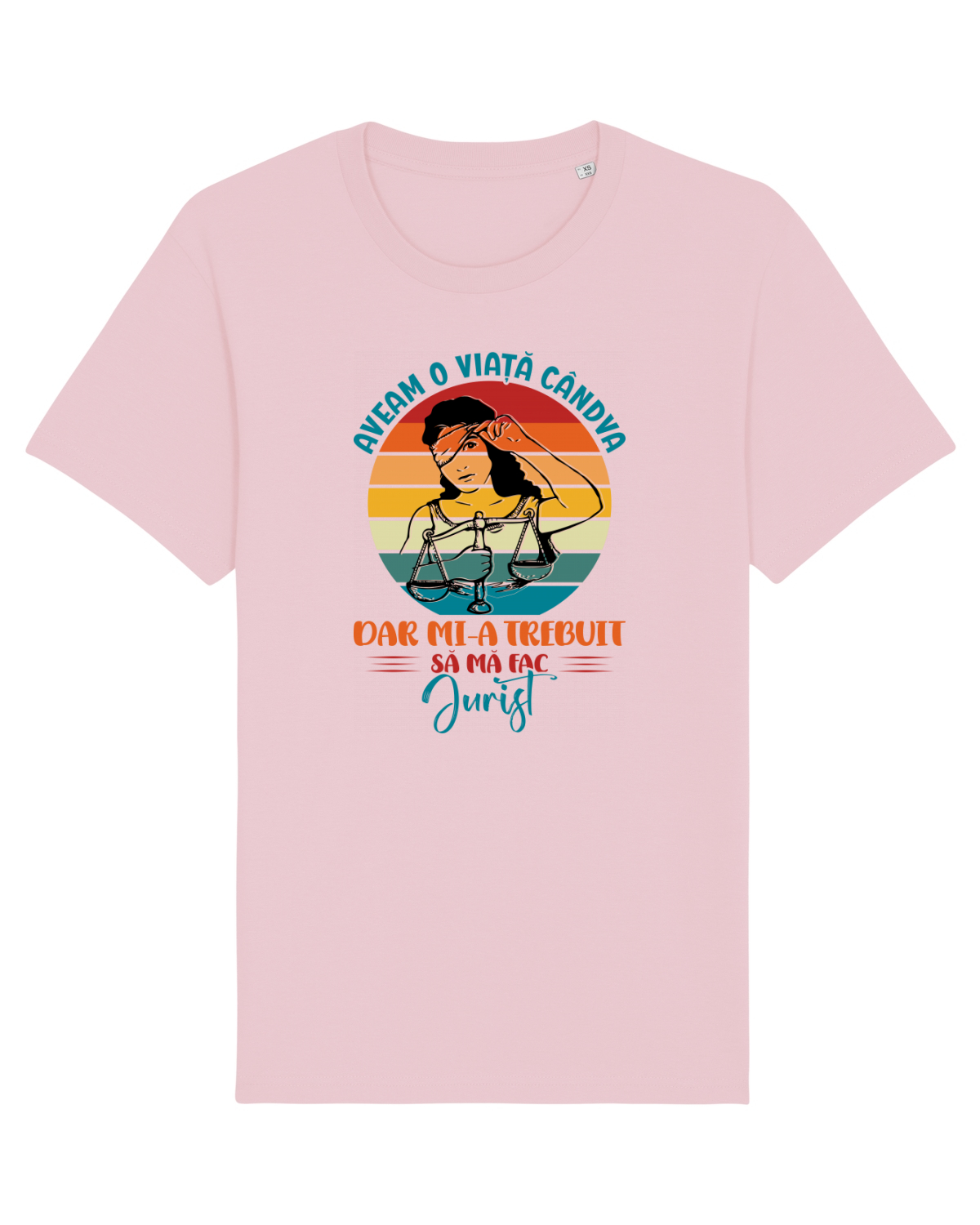 Tricou mânecă scurtă Unisex Rocker Cotton Pink
