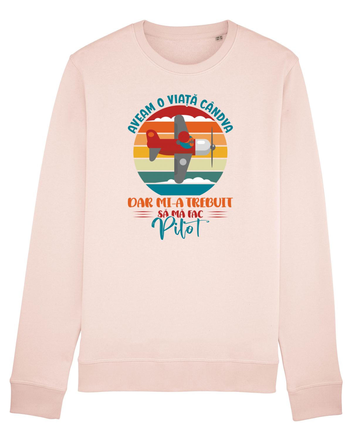 Bluză mânecă lungă Unisex Rise Candy Pink