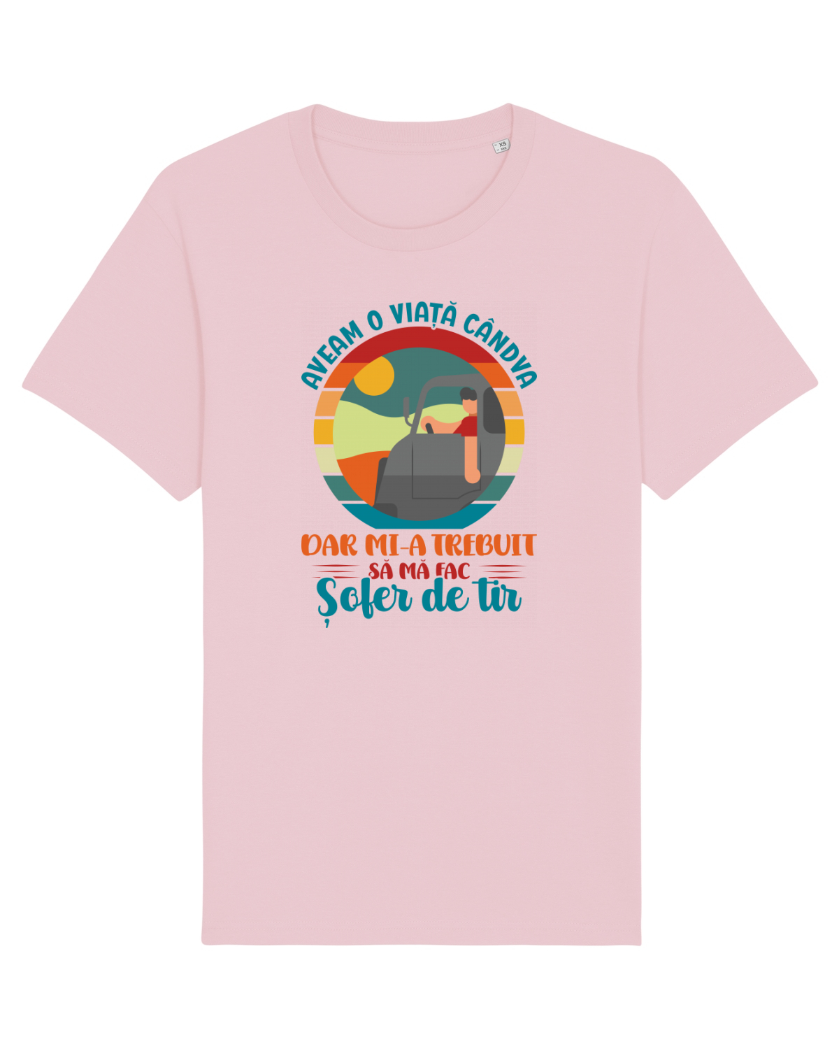 Tricou mânecă scurtă Unisex Rocker Cotton Pink