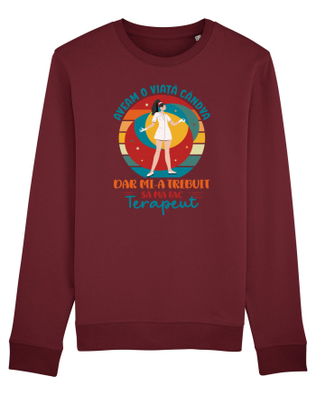 M-am făcut terapeut v2 -ea Burgundy