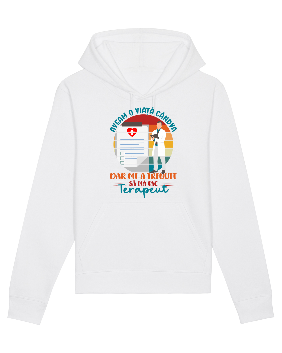 Hanorac Unisex Drummer White