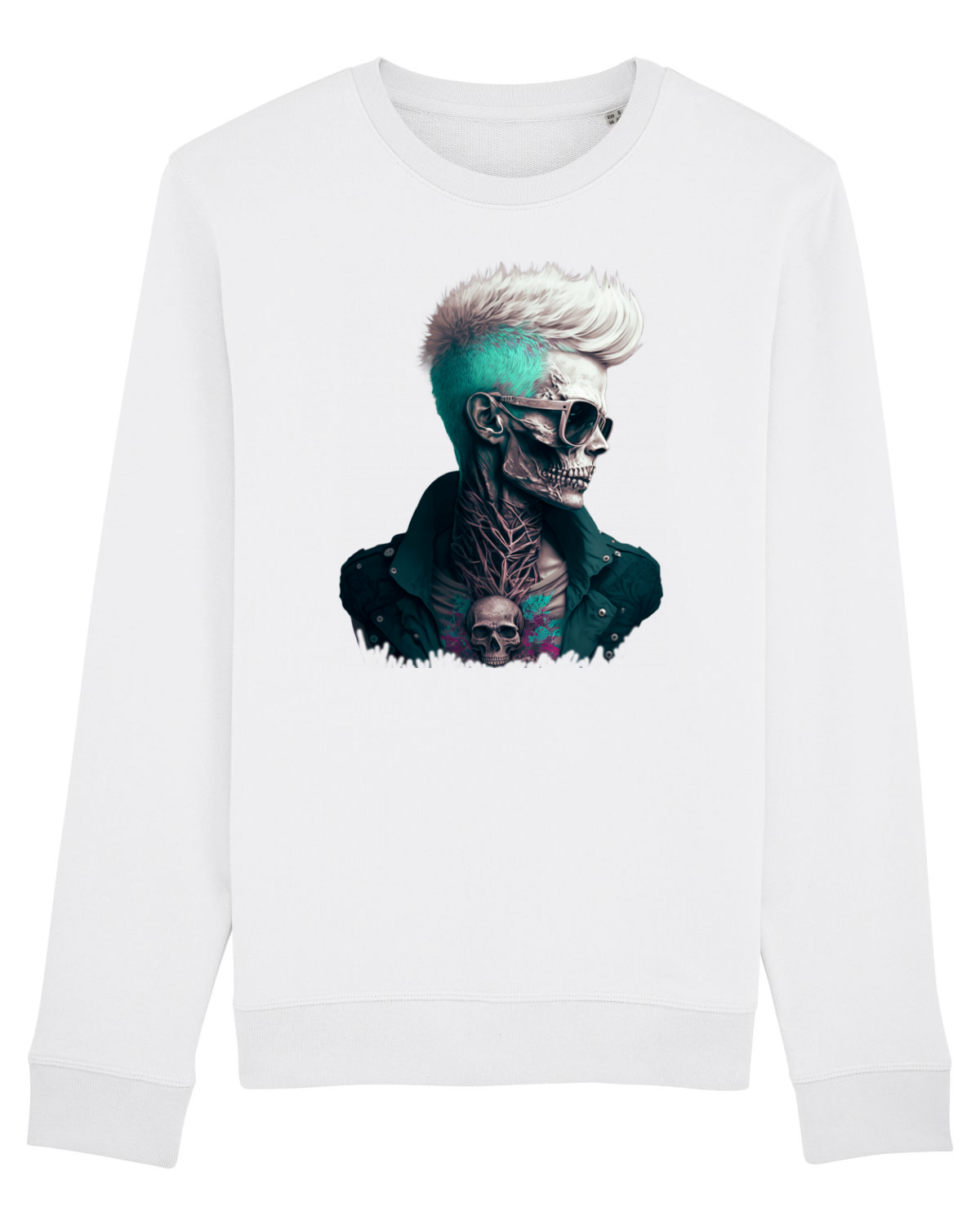 Bluză mânecă lungă Unisex Rise White