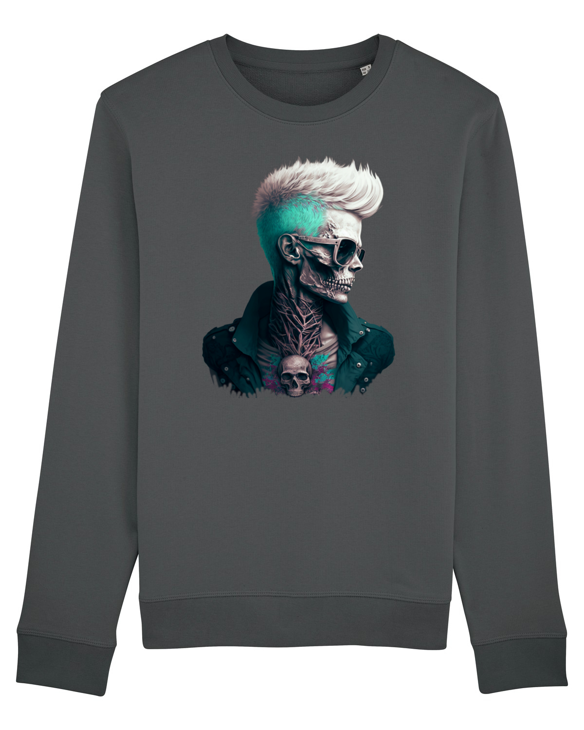 Bluză mânecă lungă Unisex Rise Anthracite