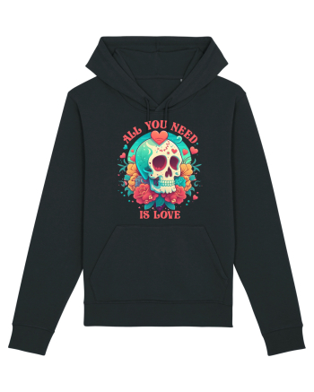 All You Need Is Love Valentine Skull Black