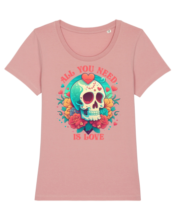 All You Need Is Love Valentine Skull Canyon Pink