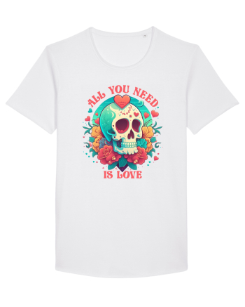 All You Need Is Love Valentine Skull White