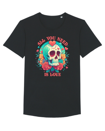 All You Need Is Love Valentine Skull Black