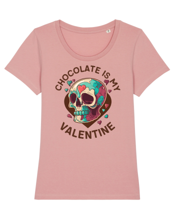 Chocolate Is My Valentine Skull Canyon Pink
