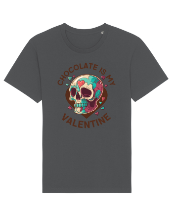 Chocolate Is My Valentine Skull Anthracite