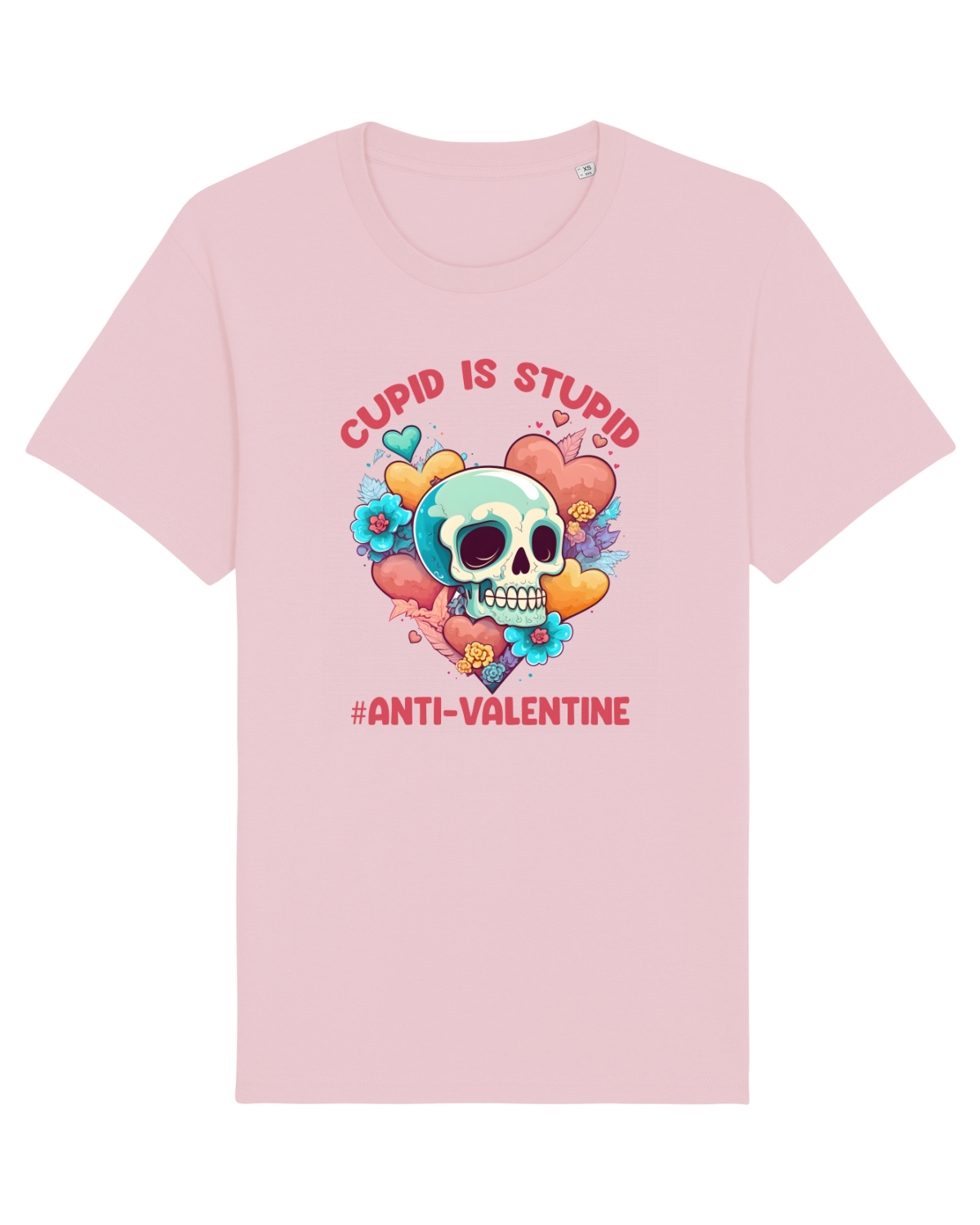 Tricou mânecă scurtă Unisex Rocker Cotton Pink