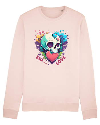 Ew Love Heart Valentine Skull Candy Pink