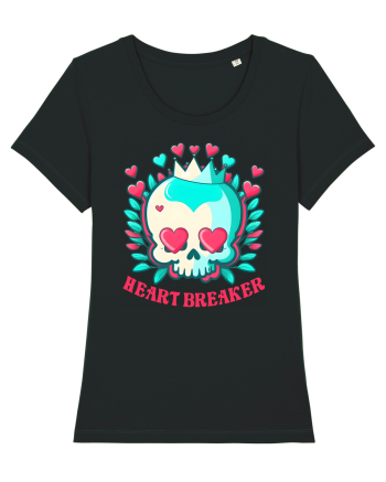 Heart Breaker Skull Valentine Black