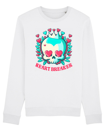 Heart Breaker Skull Valentine White