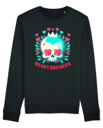 Heart Breaker Skull Valentine Bluză mânecă lungă Unisex Rise