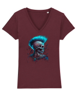 Skeleton Style Tricou mânecă scurtă guler V Damă Evoker
