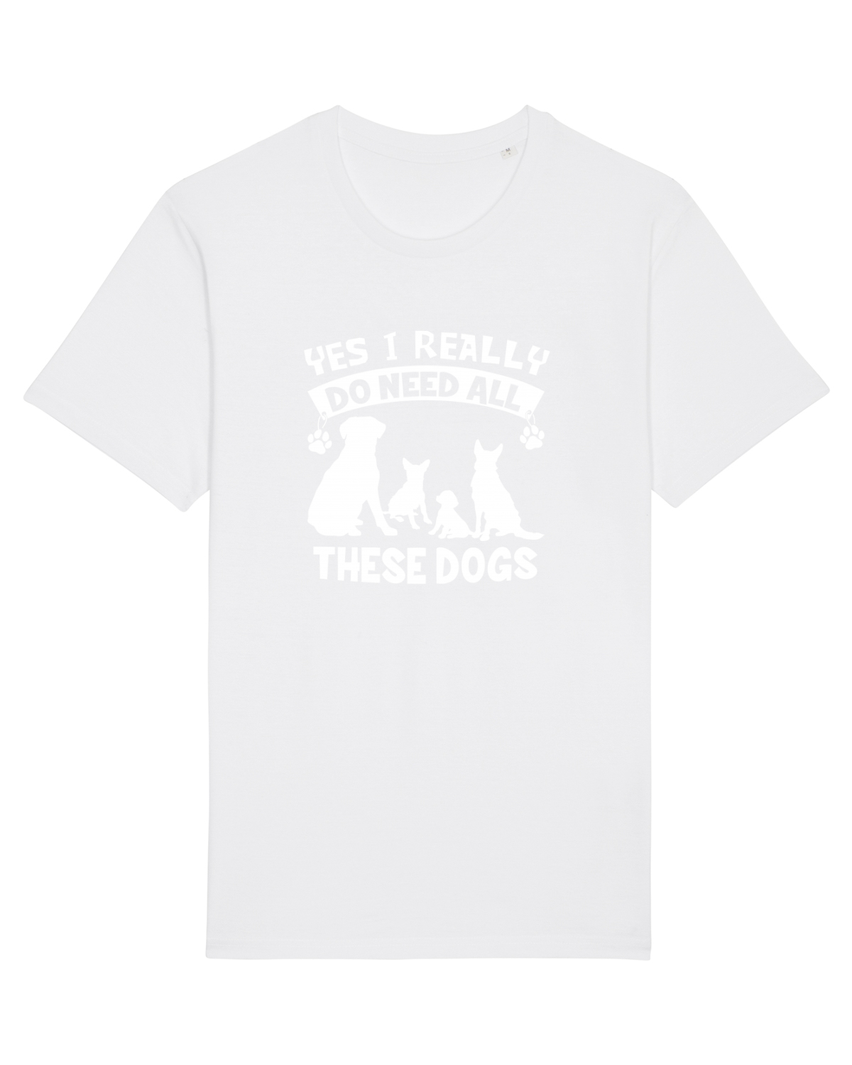 Tricou mânecă scurtă Unisex Rocker White