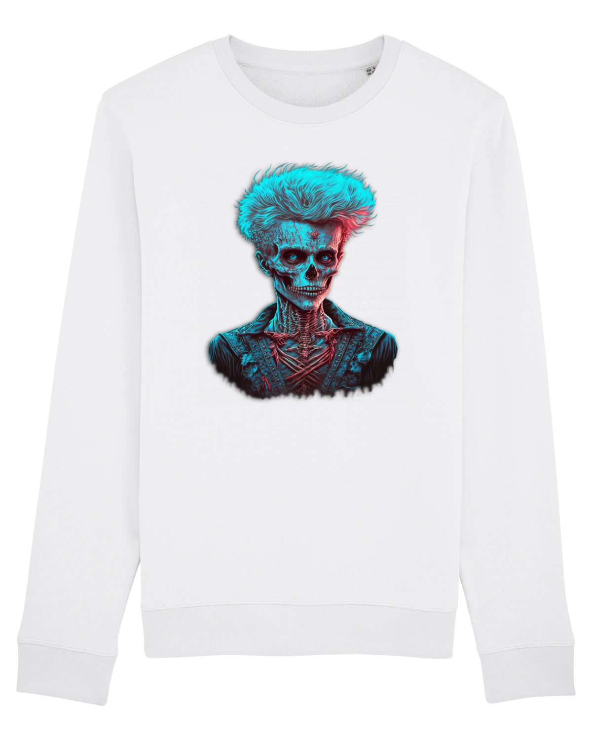 Bluză mânecă lungă Unisex Rise White
