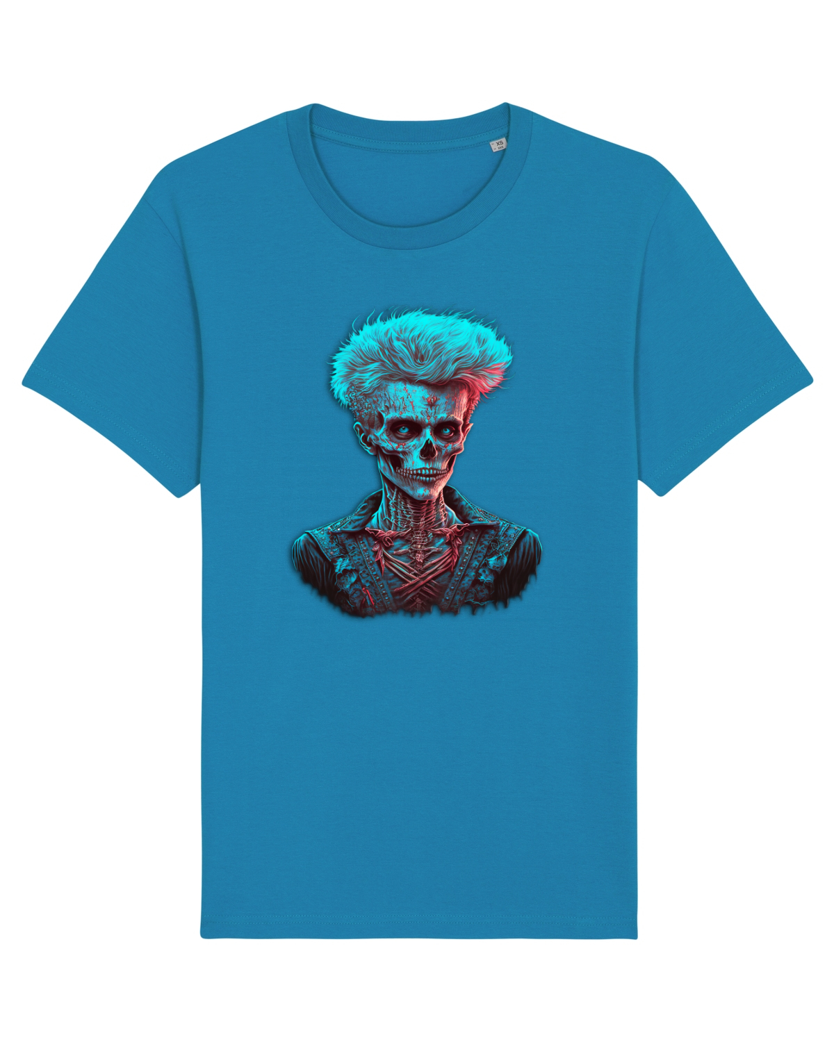 Tricou mânecă scurtă Unisex Rocker Azur