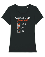 Should I go fishing? Tricou mânecă scurtă guler larg fitted Damă Expresser