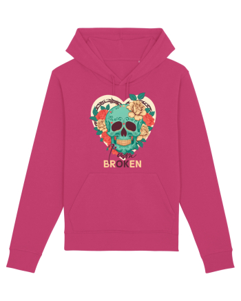 I am Broken Ok Skeleton Valentine Skull Raspberry