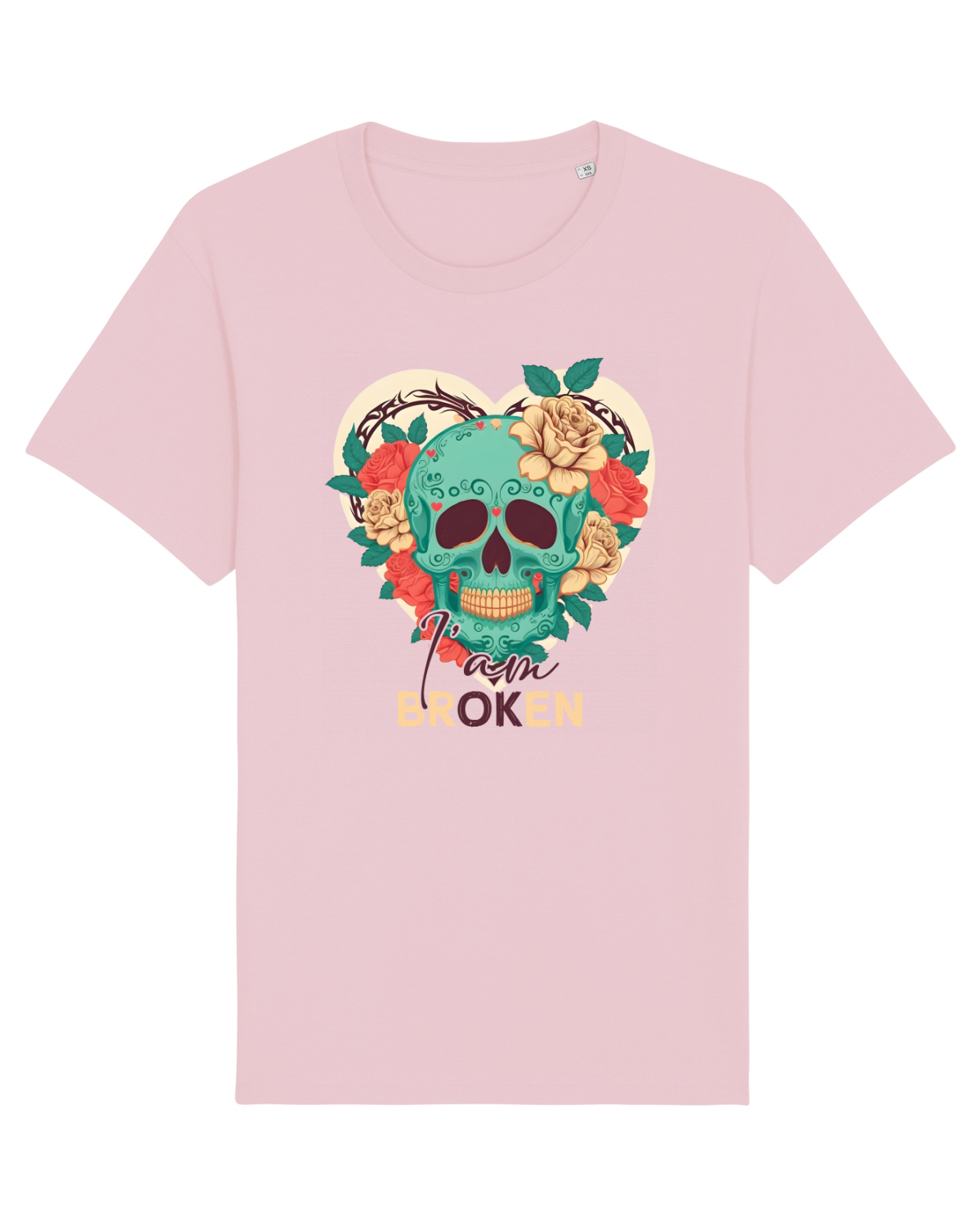 Tricou mânecă scurtă Unisex Rocker Cotton Pink