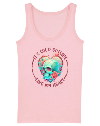 It's Cold Outside Like My Heart Cotton Pink