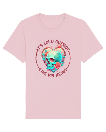 It's Cold Outside Like My Heart Cotton Pink