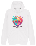 Not Today Cupid Anti Valentine Skull Hanorac cu fermoar Unisex Connector