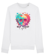 Not Today Cupid Anti Valentine Skull Bluză mânecă lungă Unisex Rise