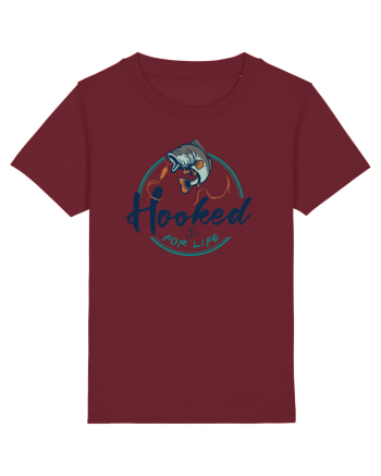 Hooked for life Burgundy