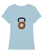 Donut Tricou mânecă scurtă guler larg fitted Damă Expresser