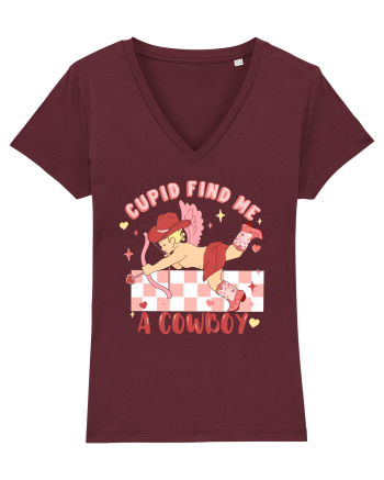 Cupid Find Me A Cowboy Burgundy