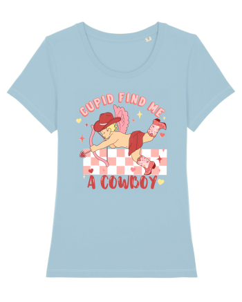 Cupid Find Me A Cowboy Sky Blue