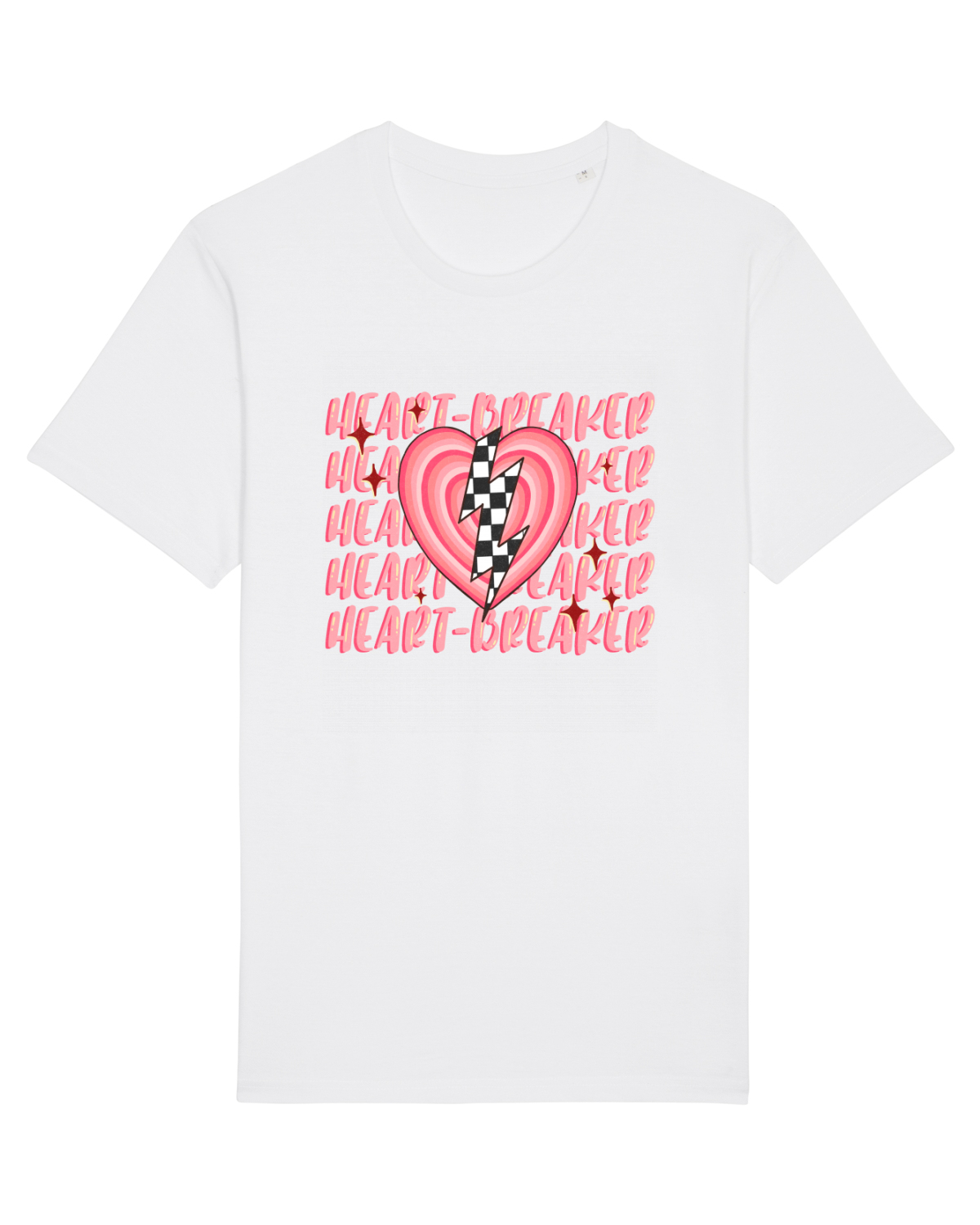 Tricou mânecă scurtă Unisex Rocker White