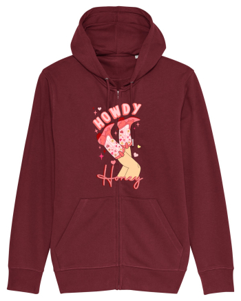 Howdy Honey Burgundy