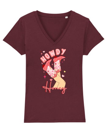Howdy Honey Burgundy