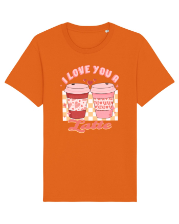 I Love You A Latte Bright Orange