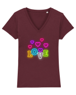 Dragoste Tricou mânecă scurtă guler V Damă Evoker