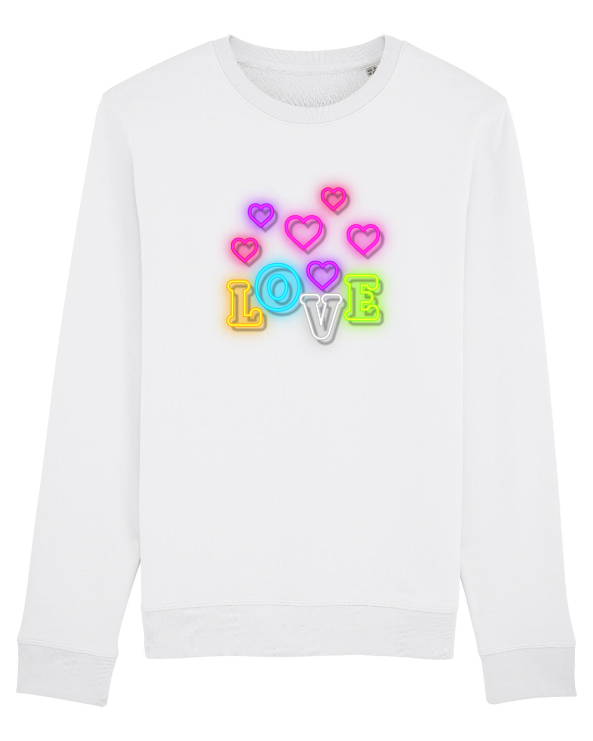 Bluză mânecă lungă Unisex Rise White