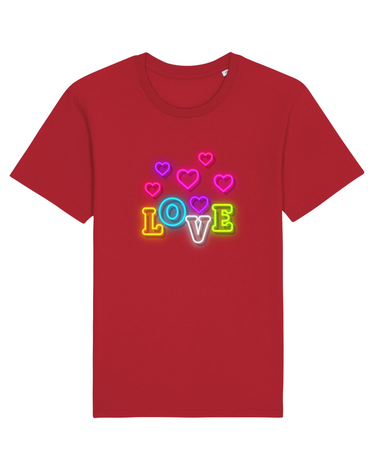 Tricou mânecă scurtă Unisex Rocker Red