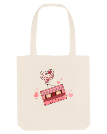 I Love You Retro Cassette Natural