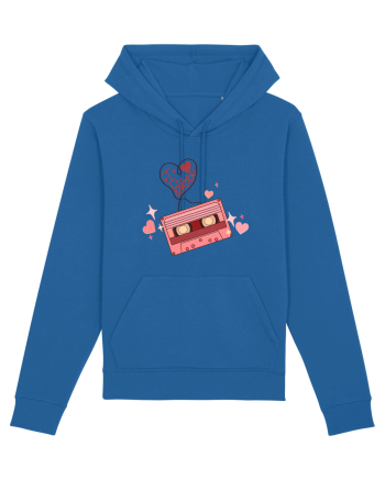 I Love You Retro Cassette Royal Blue