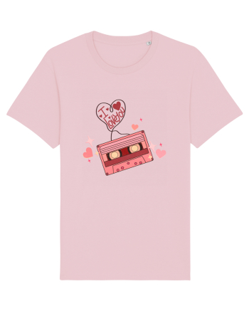 I Love You Retro Cassette Cotton Pink