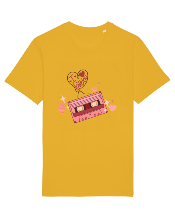 I Love You Retro Cassette Spectra Yellow