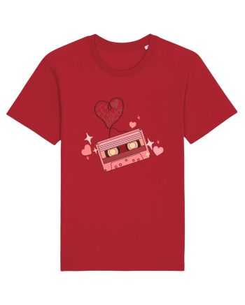 I Love You Retro Cassette Red